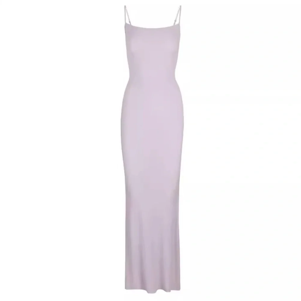Skims Soft Lounge Long Slip Dress XSmall Iris Mica